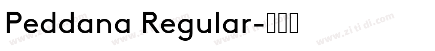 Peddana Regular字体转换